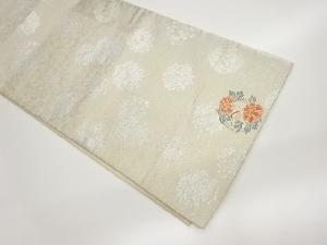 花輪模様織出し袋帯